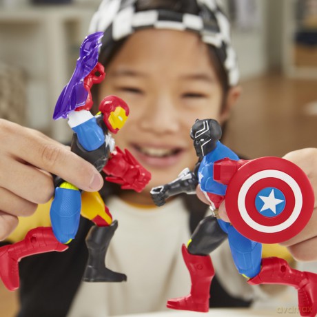 Marvel Mixmashers - Captain America Figure