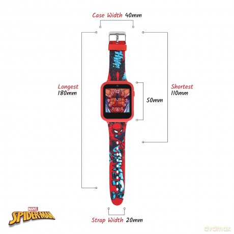 Peers Hardy - Interactive Smart Watch - Disney Marvel Spiderman Multicoloured