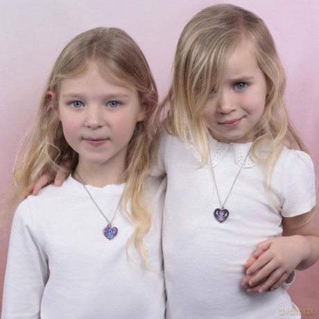 PH - Stitch And Angel Bff Necklace Set