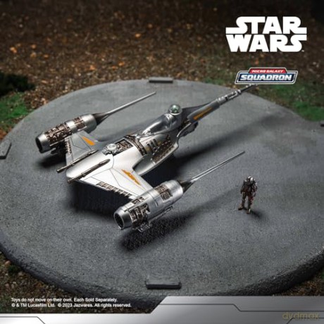 Star Wars - Micro Galaxy Squadron - 5inch Mando Starfighter with fig
