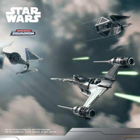 Star Wars - Micro Galaxy Squadron - 5inch Mando Starfighter with fig