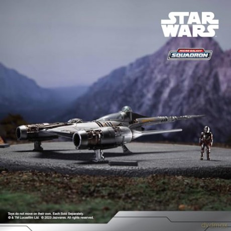 Star Wars - Micro Galaxy Squadron - 5inch Mando Starfighter with fig