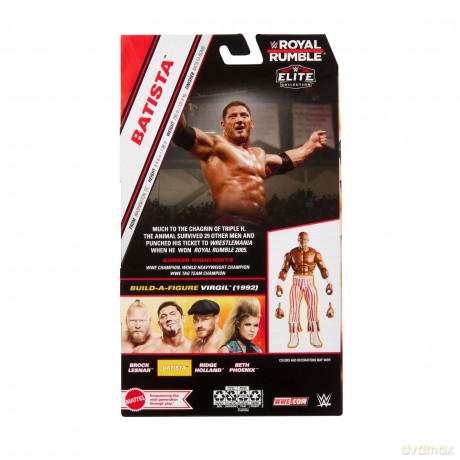 WWE - Elite Collection Royal Rumble - Batista with Accessory and Virgil Build-a-Figures parts