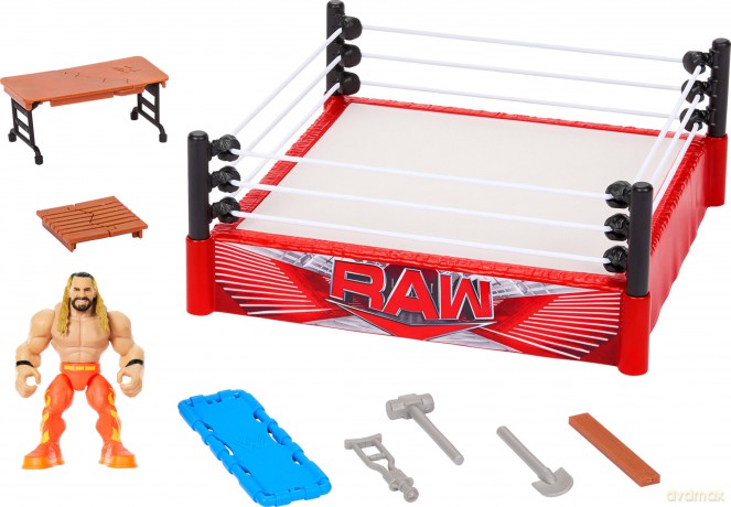 WWE - Knuckle Crunchers Rebound Ring Playset inc 2.5" Seth Rollins