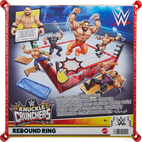 WWE - Knuckle Crunchers Rebound Ring Playset inc 2.5" Seth Rollins