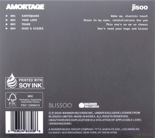 Jisoo: Amortage (Limited Softpak - Photocard) [CD]