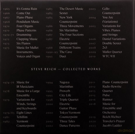 Steve Reich: Collected Works [26CD]+[DVD]