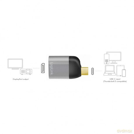 Adapter USB Type-C, do DP/F, 8K