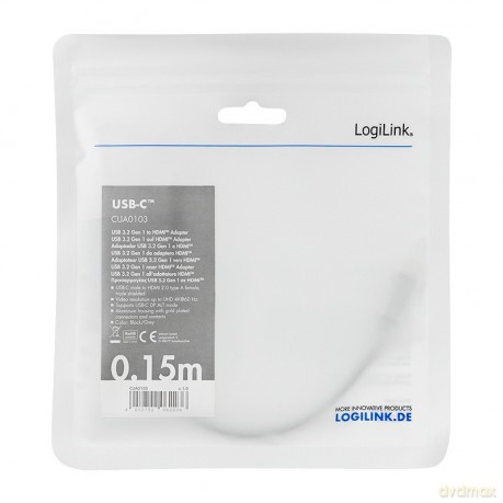 Adapter USB-C do HDMI/F ,4K/60Hz aluminiowy 0.15m