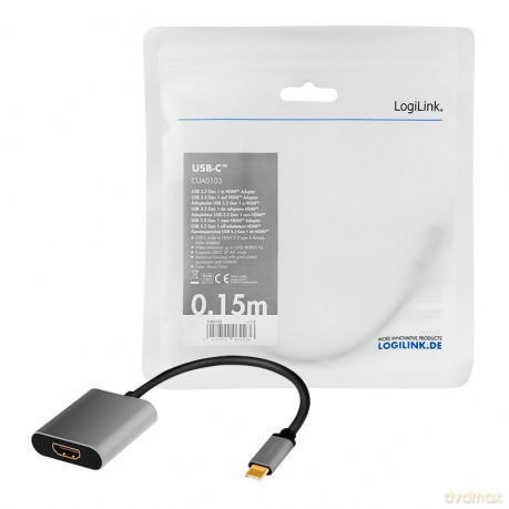 Adapter USB-C do HDMI/F ,4K/60Hz aluminiowy 0.15m
