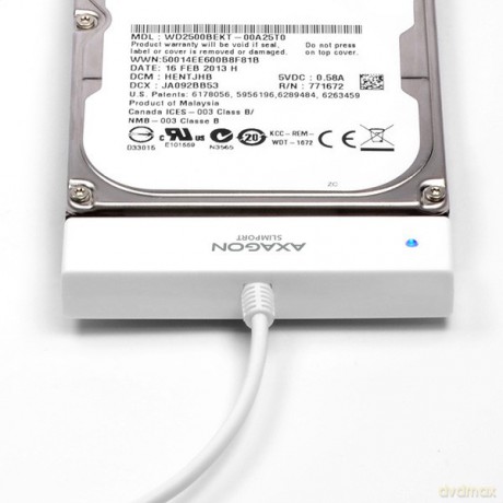 ADSA-1S Adapter USB 2.0 SATA do szybkiego przyłączenia 2.5" SSD/HDD Z pudełkiem