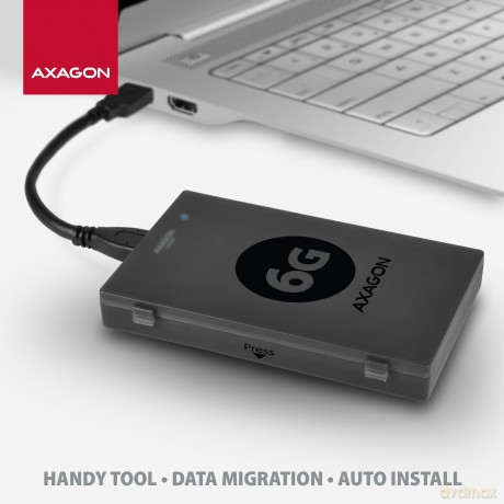 ADSA-1S6 Adapter USB 3.0 - SATA 6G do szybkiego przyłączenia 2.5" SSD/HDD, z pudełkiem