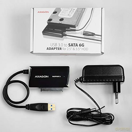 ADSA-FP3 Adapter USB 3.2 Gen 1 - SATA 6G HDD FASTport3 (2.5", 3.5", 5.25") w tym zasilacz