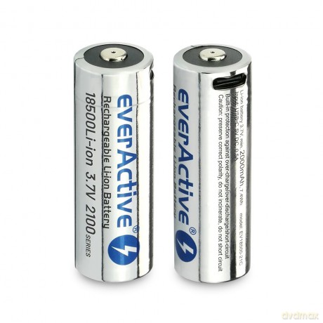 Akumulator 18500 3,7V Li-ion 2100 mAh USB-C