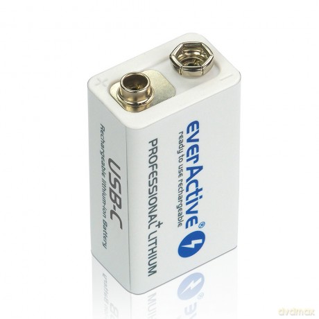 Akumulator 6F22/9V Li-ion 550 mAh USB-C