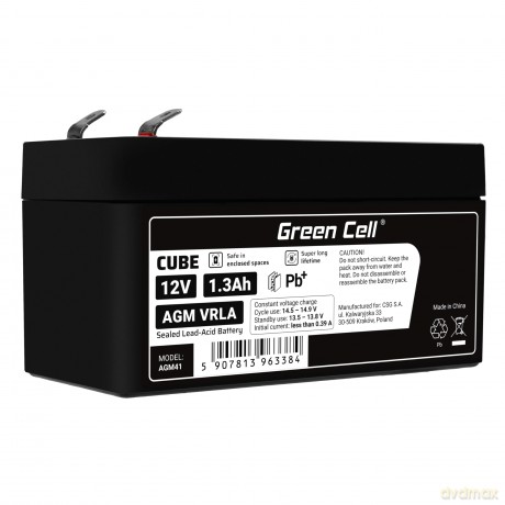 Akumulator AGM VRLA 12V 1.3Ah