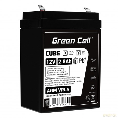 Akumulator AGM VRLA 12V 2.8Ah