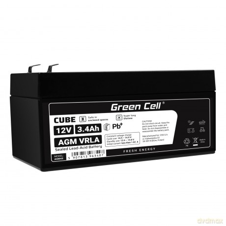 Akumulator AGM VRLA 12V 3.4Ah