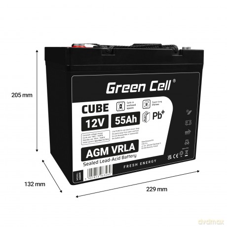 Akumulator AGM VRLA 12V 55Ah