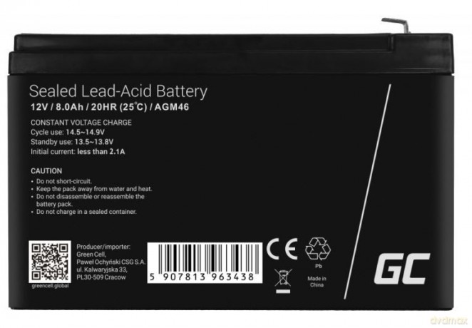 Akumulator AGM VRLA 12V 8Ah