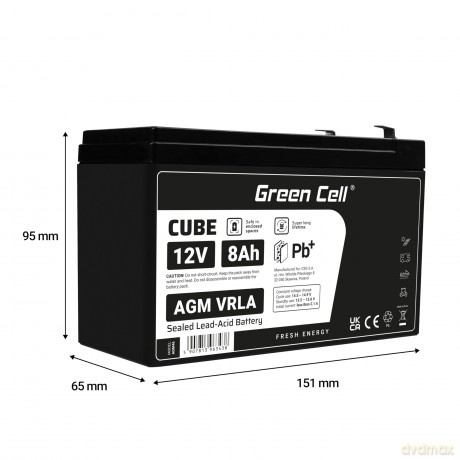 Akumulator AGM VRLA 12V 8Ah