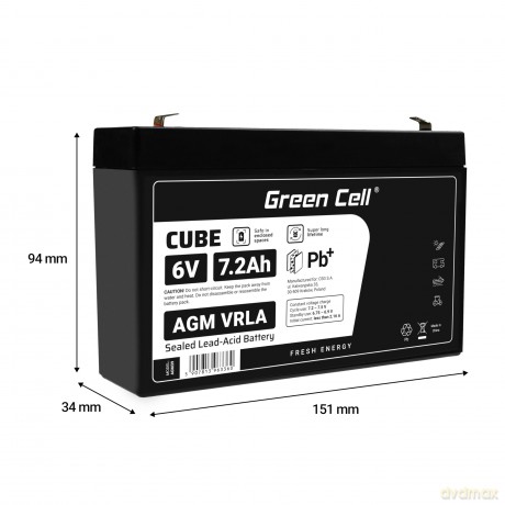 Akumulator AGM VRLA 6V 7.2Ah