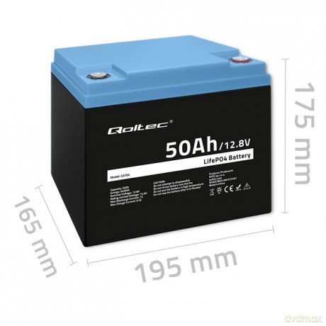 Akumulator LiFePO4 Litowo-Żelazowo-Fosforanowy | 12.8V | 50Ah | 640Wh | BMS
