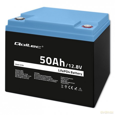 Akumulator LiFePO4 Litowo-Żelazowo-Fosforanowy | 12.8V | 50Ah | 640Wh | BMS