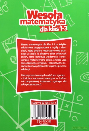 Wesoła Matematyka Dla Klas 1-3 [KSIĄŻKA]