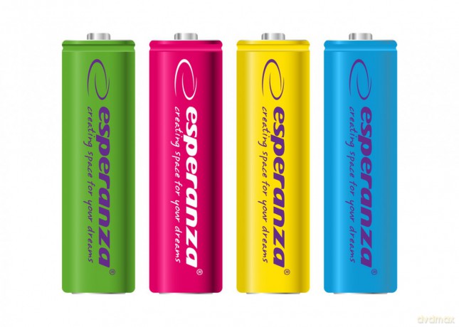 Akumulatory AA 2000mAh 4szt. mix kolorów