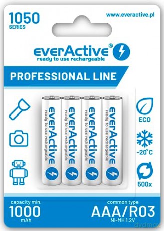 Akumulatory paluszki R03/AAA 1000 mAH blister 4 szt.