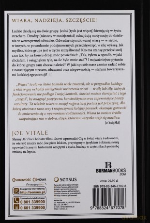 Wiara Siła Napędowa Sukcesu Tw - Dr. Joe Vitale [KSIĄŻKA]