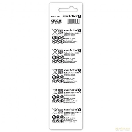 Bateria litowa CR2025 blister 5 szt.