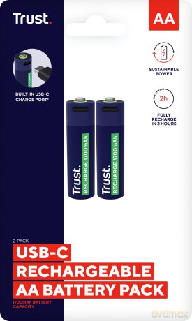 Baterie akumulatory AA USB-C 2 sztuki
