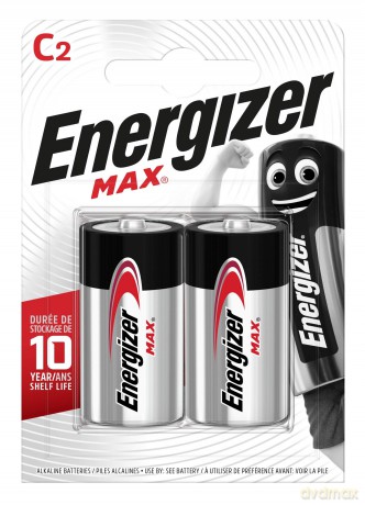 Baterie alkaliczne LR14/C blister 2szt. ENERGIZER MAX