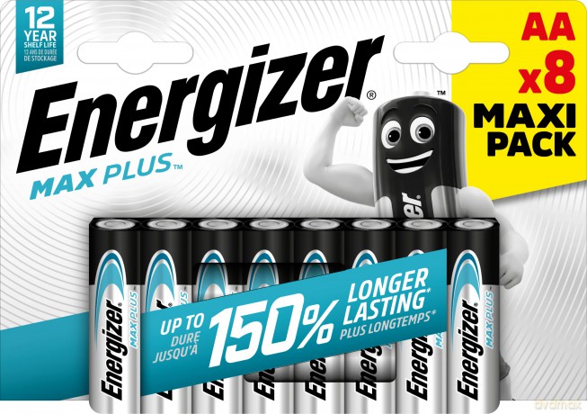 Baterie alkaliczne LR6/AA blister 8szt. ENERGIZER MAX PLUS