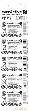 Baterie litowe mini CR1616 blister 5 sztuk