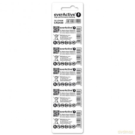 Baterie litowe mini CR2430 blister 5 szt.