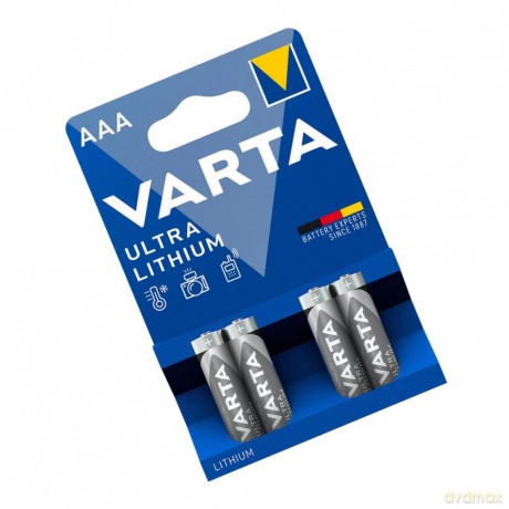 Baterie litowe R3(AAA) professional 4 sztuki