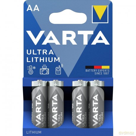 Baterie litowe R6 (AA) professional 4 sztuki