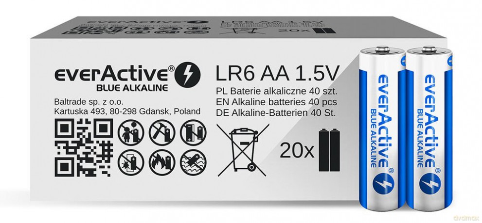 Baterie LR6/AA Blue Alkaline 40 szt. Edycja limitowana