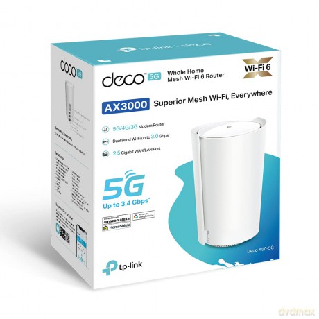 Brama sieciowa Deco 5G domowego systemu Mesh Wi-Fi 6 X50-5G(1-pak) AX3000