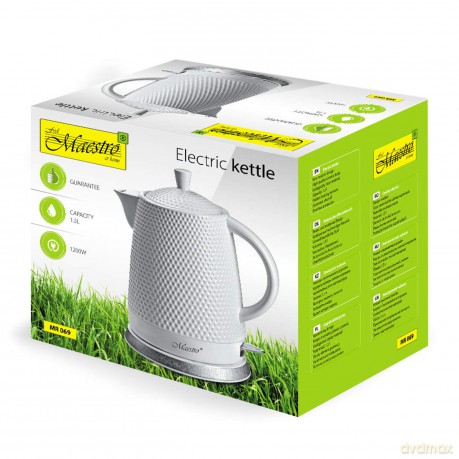 Ceramiczny czajnik elektryczny 1,5l 1500W MR-069-WHITE