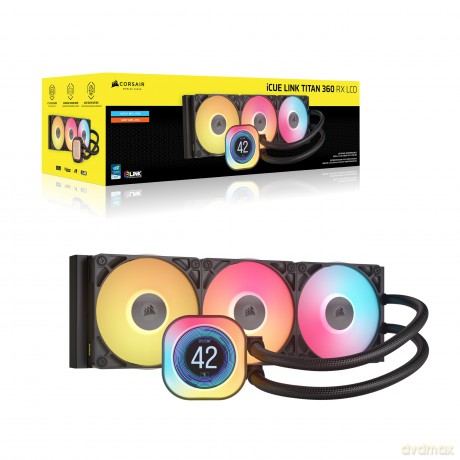 Chłodzenie CPU iCUE LINK TITAN 360 RX LCD AIO 360mm