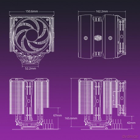 Chłodzenie CPU MasterAir MA824 Stealth