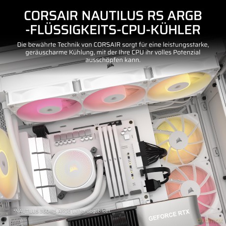 Chłodzenie CPU NAUTILUS 240 ARGB 240 mm białe