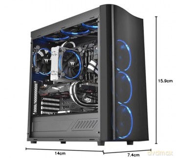 Chłodzenie CPU Riing Silent 12 RGB edycja Sync (wentylator 120mm, TDP 150W)