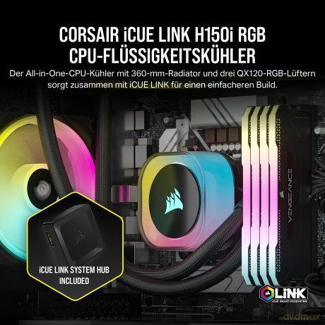 Chłodzenie iCUE LINK H150i RGB 360 mm