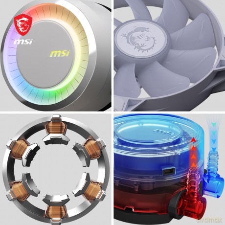 Chłodzenie MAG CORELIQUID E240 White 240mm 2xARGB FAN