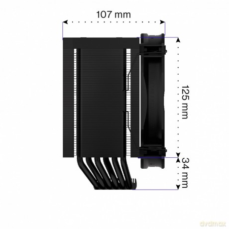 Chłodzenie procesora Fortis 5 Black EY3A013